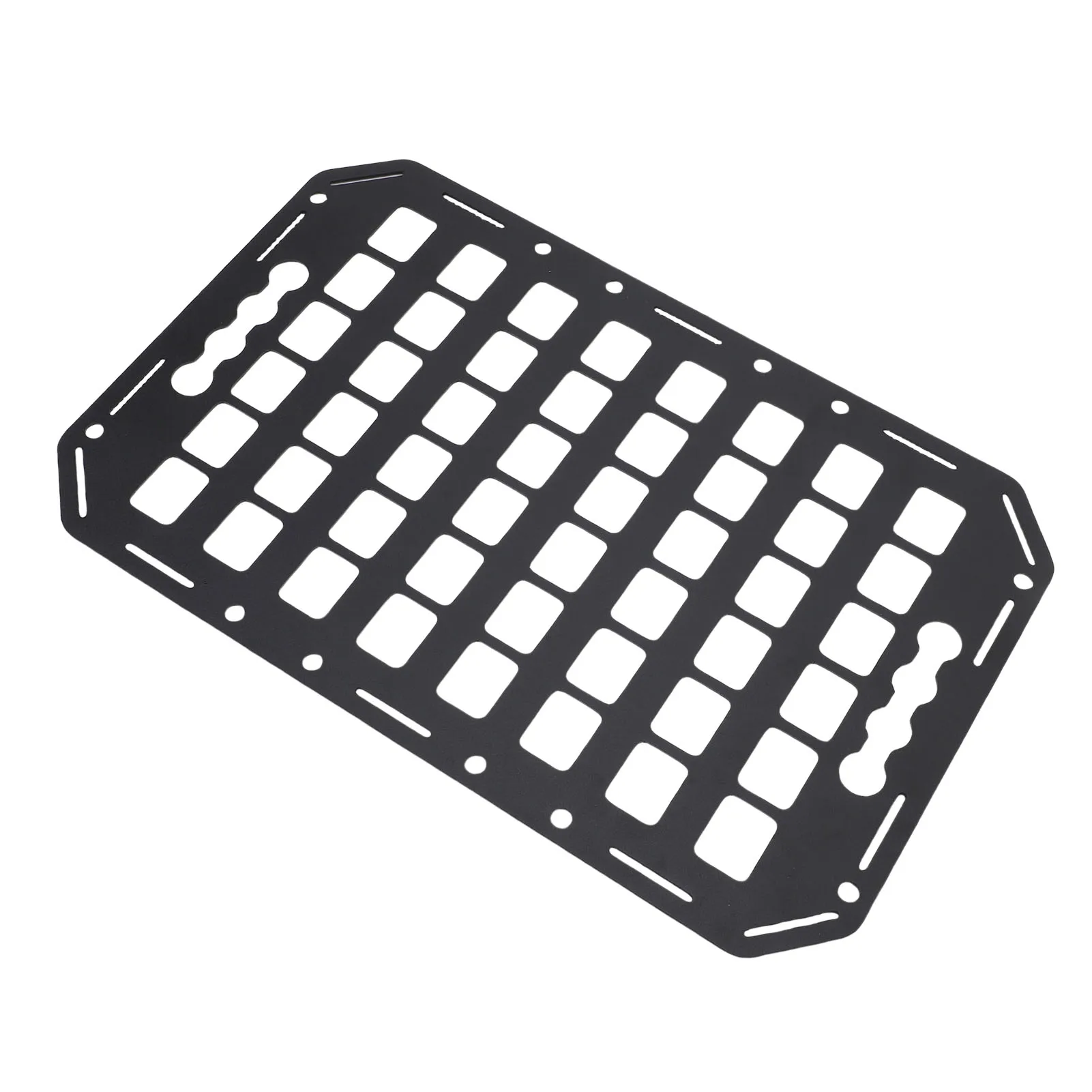Truck Bed Molle Panel 432x273x2mm Aluminum Side Bed L Track Molle Panel for Sedan SUV Pickup Van RV L Track Molle Panel image 3