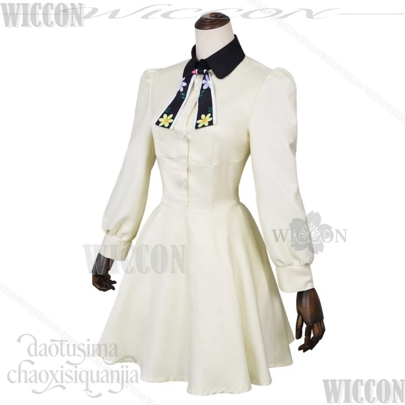 Anime MARRIAGETOXIN Cosplay MEI KINOSAKI Kawaii School Uniform White Dress Silk Scarf Bow Tie Wigs Halloween Comic Con Festival - view 5