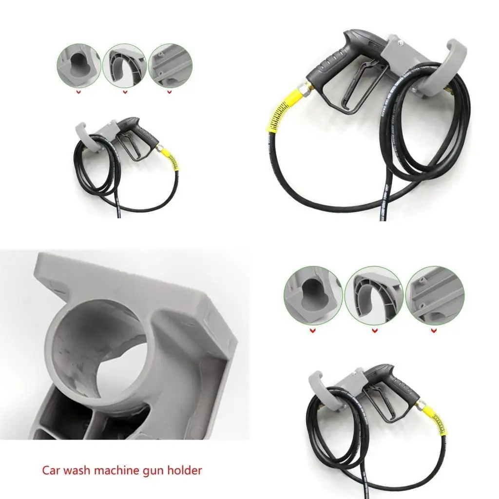 

E8BD Heavy Duty Car Washer Holder, High Pressure Wall Water Hanging Rack