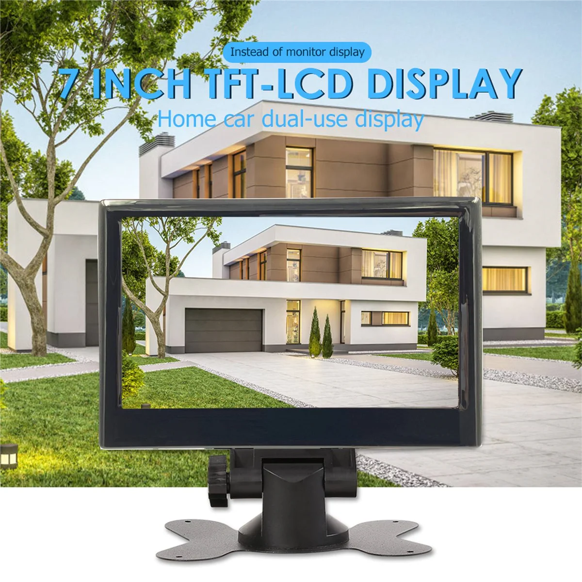 12V-24V 7 Inch TFT LCD Color HD Monitor with License Plate Camera for Car CCTV Reverse Rear View Car Accessories