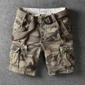 

Camo Cargo Shorts Men Casual Style Beach Shorts Quality Loose Baggy Pocket Short Summer Clothes