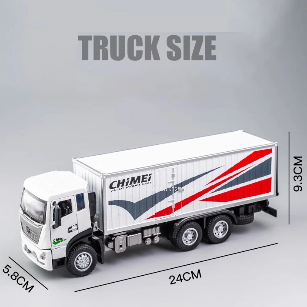 1/32โมเดลรถยนต์ของเล่นรถบรรทุกขนย้ายภาชนะดินเผาทำจากอัลลอยด์ของเล่นจำลองของสะสมของเล่นสำหรับเด็กให้เป็นของขวัญ