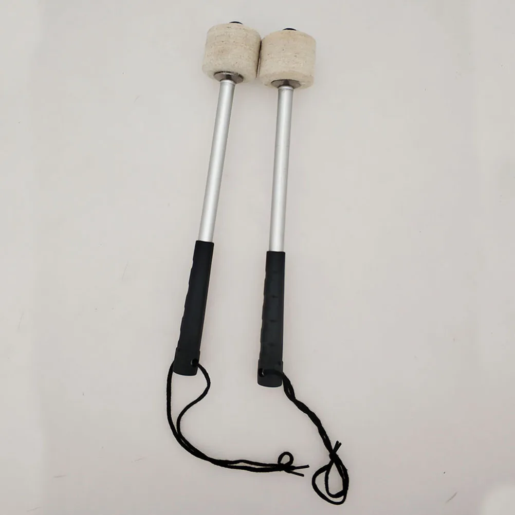 

2pcs Drum Mallets Accessories Metal Handle Sturdy Percussion Stick for Bass Drumstick Lightweight Durable Long Lasting