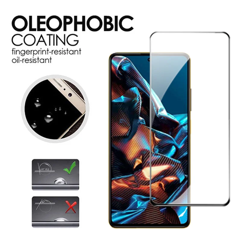 Poco X6 Pro 9D Protector de pantalla para poco x5 pro cristal poco x6 vidrio templado para poco x5 5g mica pocco x6pro poko x6 pro poco F5 lamina