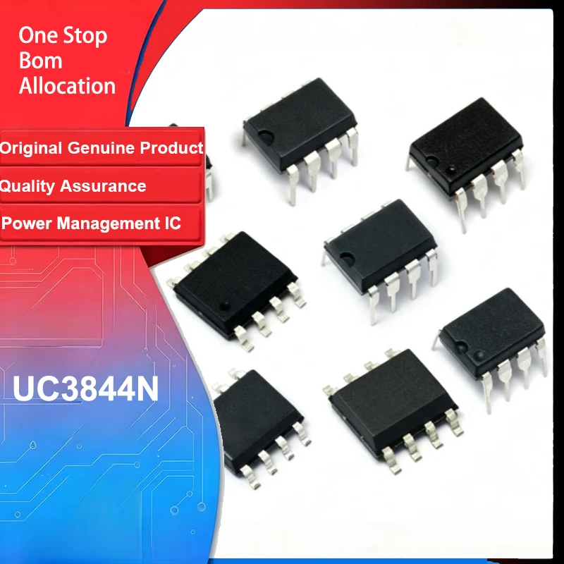 New Original 1pcs UC3844N UC3844 DIP-8 Through Hole PWM Switching Controller IC Chip  Electronic Components for Arduino Diy