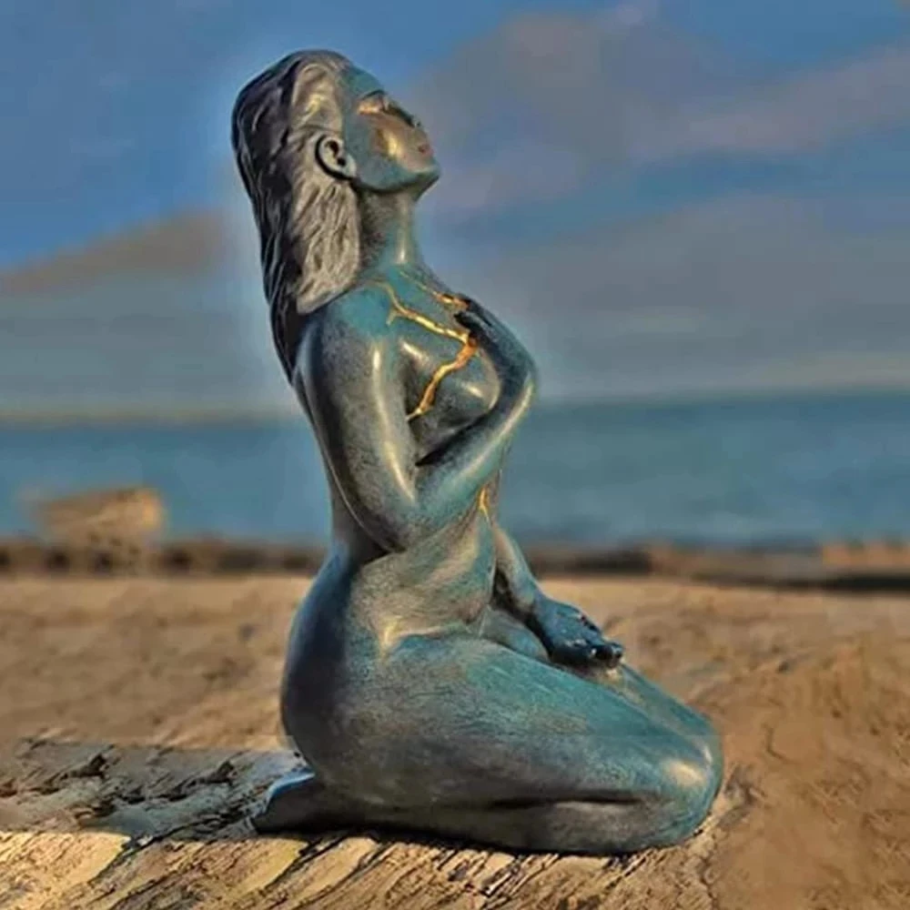 

Healing Goddess Resin Sculptures Self Love Shaping Spirit Goddess Statue Figurine For Friends Women Office Ornaments Home Decor