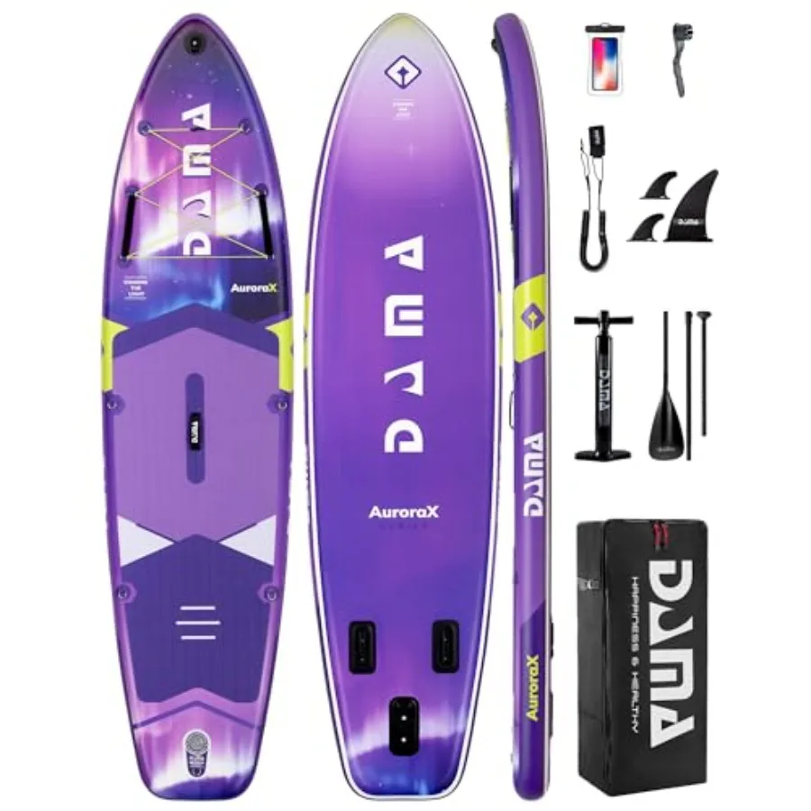 

Stand Up Paddle Board for 2+1 People and Pets, Extra Wide All-Around Stable Design for Beginners, Family Use on Lakes, Rivers C
