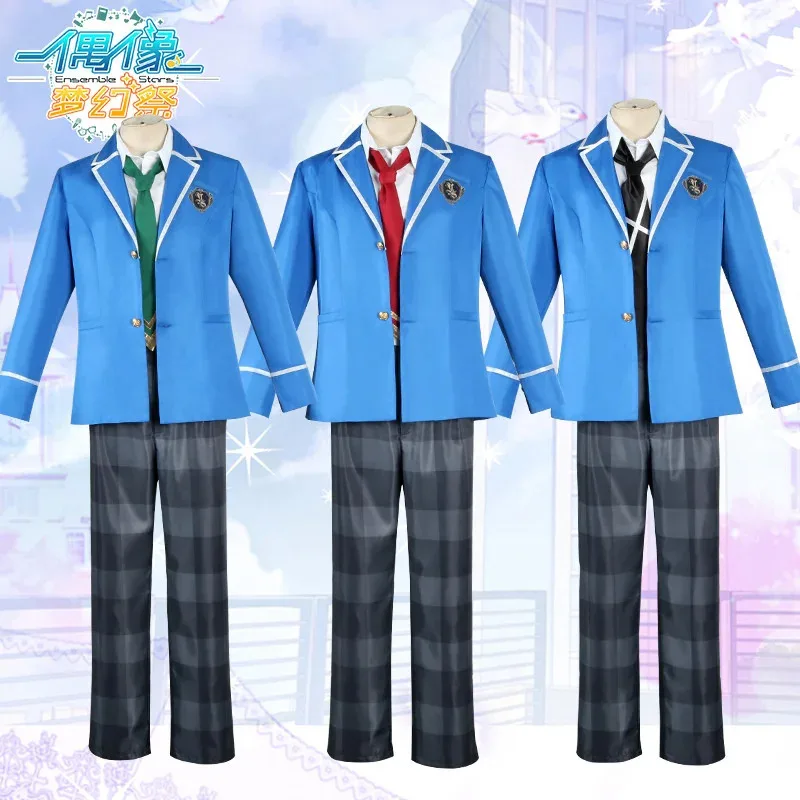 Lili 123Emsemble Stars Cosplay disfraz Hidaka Hokuto escuela masculino mujer estudiantes uniforme traje