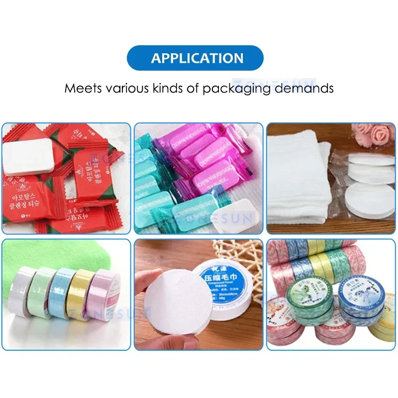 ZONESUN Автоматическая машина для производства сжатых полотенец ZS-HAN9800 Компрессионное мини-полотенце Одноразовые салфетки для монет для туристической промышленности