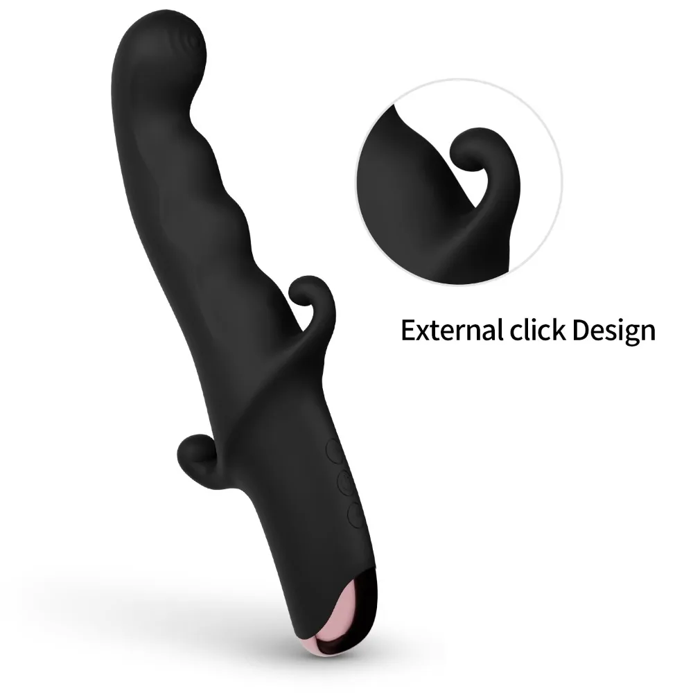 Consolador negro con vibración fuerte, vibrador de doble vibración, 10 frecuencias de vibración, alcance del orgasmo después de alcanzar el clímax