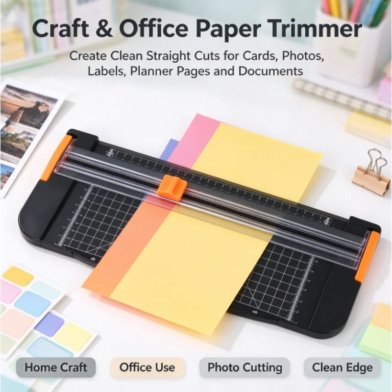 Stocking Stuffers Christmas Gift Double Direction Portable Paper Cutter A3 A4 A5 Photo Trimmer School Office Student Handbook