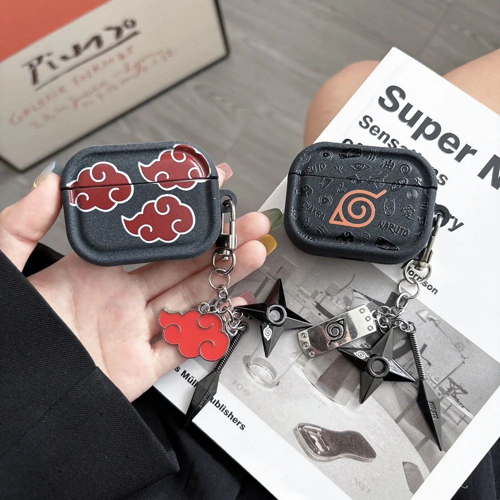 Japan Anime N-NARUTOS Itachi Obito Pain Kopfhörer-Hülle für Airpods 4 2 3 1 Pro 3 2 Kabellose Bluetooth-Kopfhörer Schutzhülle