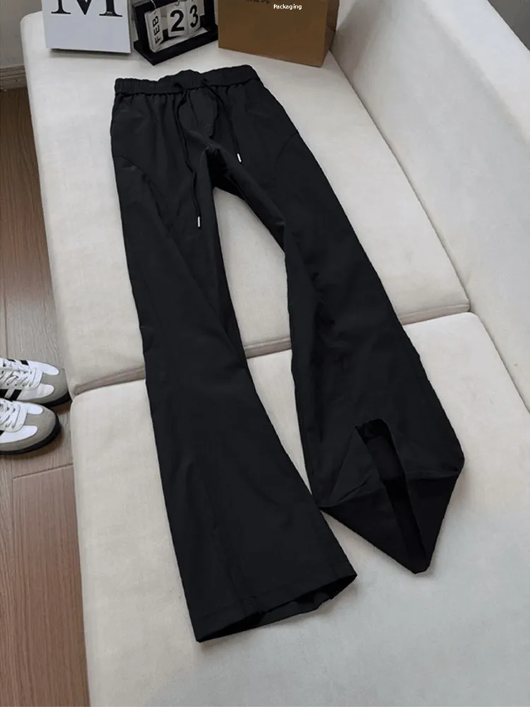 

Мужские повседневные брюки Bla Qui Dry: весенние, американские, функциональные, с высокой талией, прямые, спортивные, для похудения