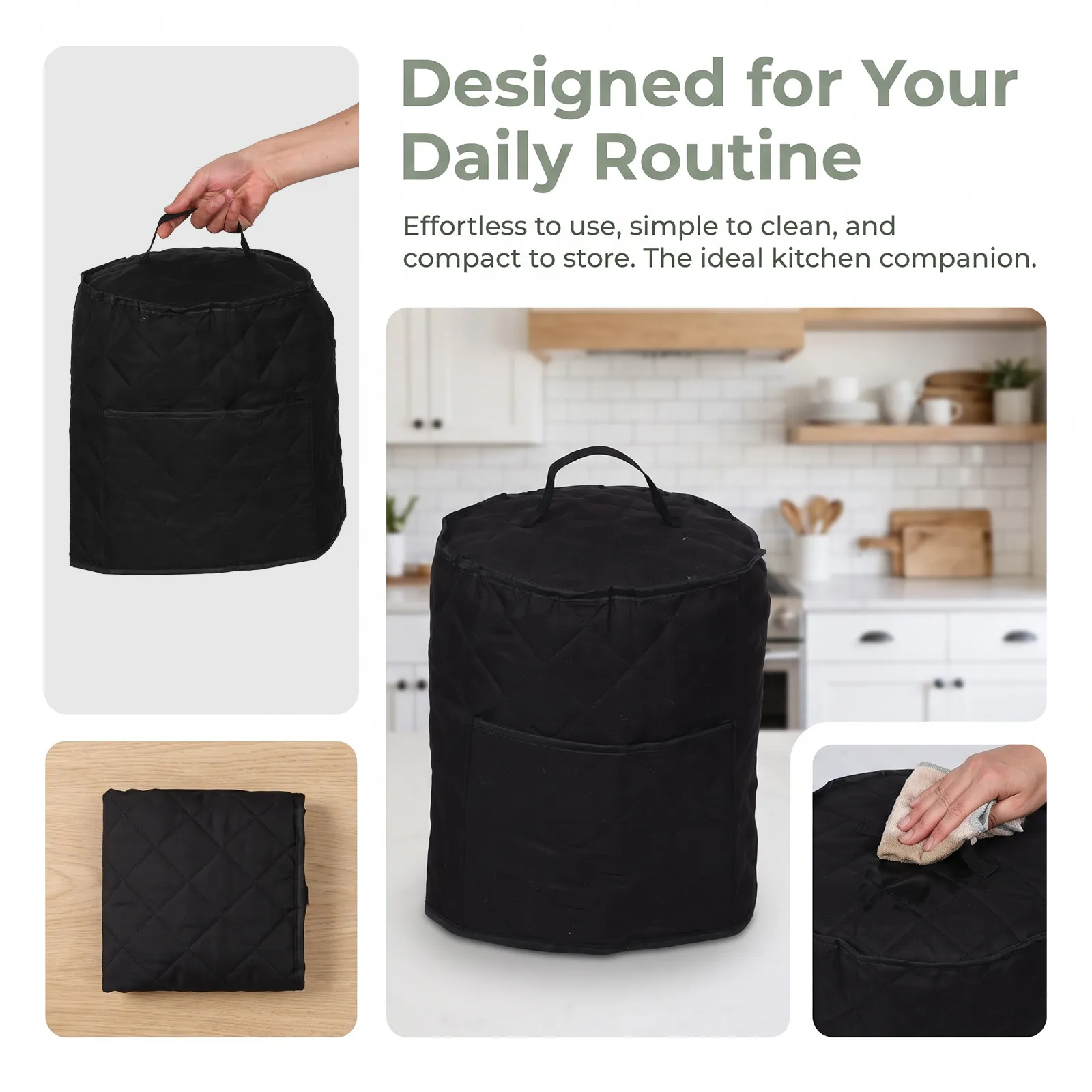 Pressure Cooker Dustproof Cover Protective Sleeve 13x12 Inch Rice Cooker Dust Shield Kitchen Appliance Dust Cover for Countertop