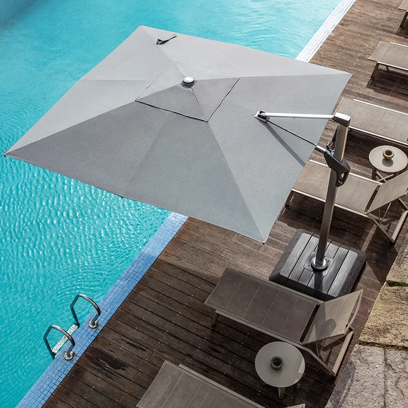 Huge Umbrella Porch Sombrilla Para Patio Garden Outdoor Furniture Roman Umbrella Cantilever Aluminum Umbrella