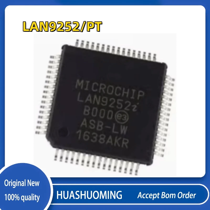 NEW 2pcs-5pcs/lot  LAN9252-PT  LAN9252  LAN9252i     TQFP-64