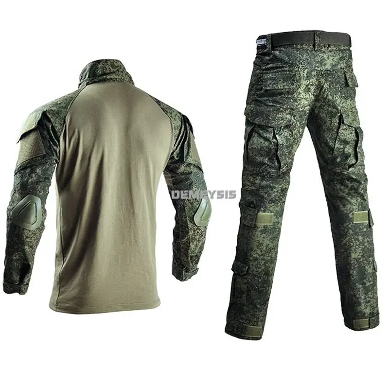 Outdoor Hunting Camouflage Uniform Tactical Training Long Sleeve Shirts Cargo Pants Apparel Breathable Comfortable Ghillie Suits