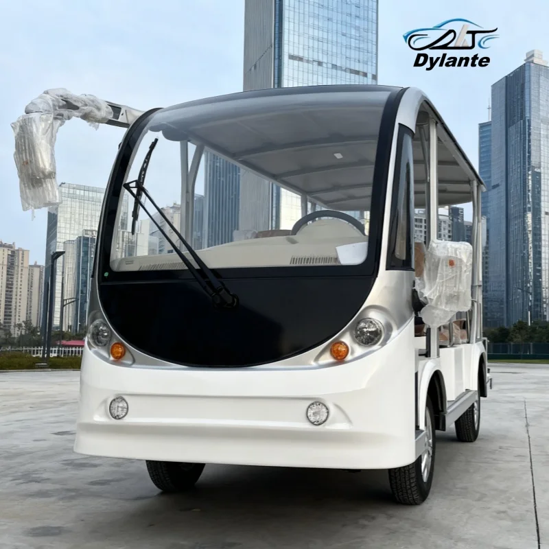 Wholesale Low Price China Factory New Products 8 Seats Electric Shuttle Bus Convertible Scenic Sightseeing Bus With Luggage Rack