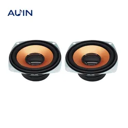 2 PCS/lot 3 Inch Bass Speaker Square 4 Ohm 10W Midrange Woofer DIY BT Subwoofer Loudspeaker For Home Sound System
