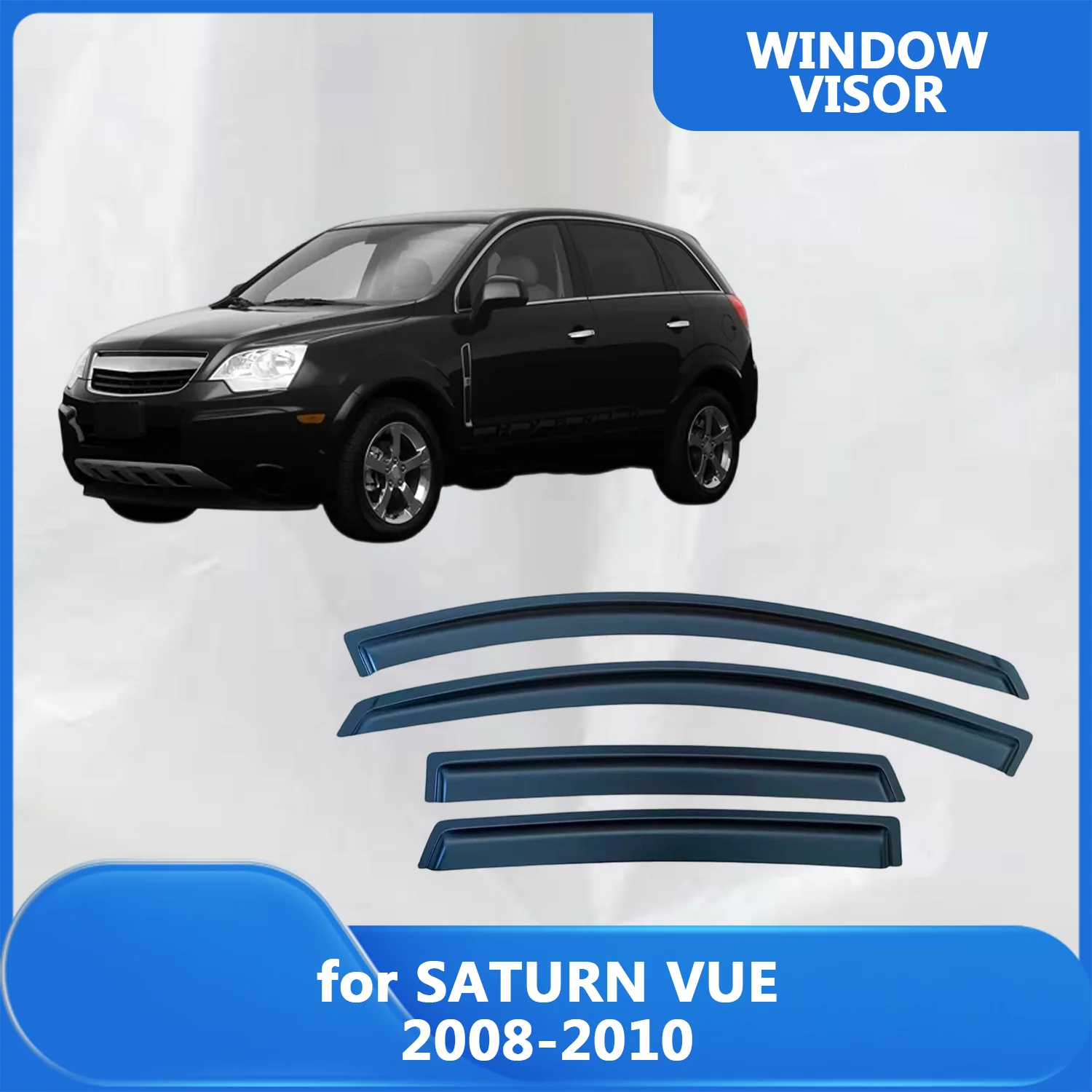 

Window Visor for SATURN VUE 2008 2009 2010 Wind Deflectors Rain Guards Door Visor Vent Shades