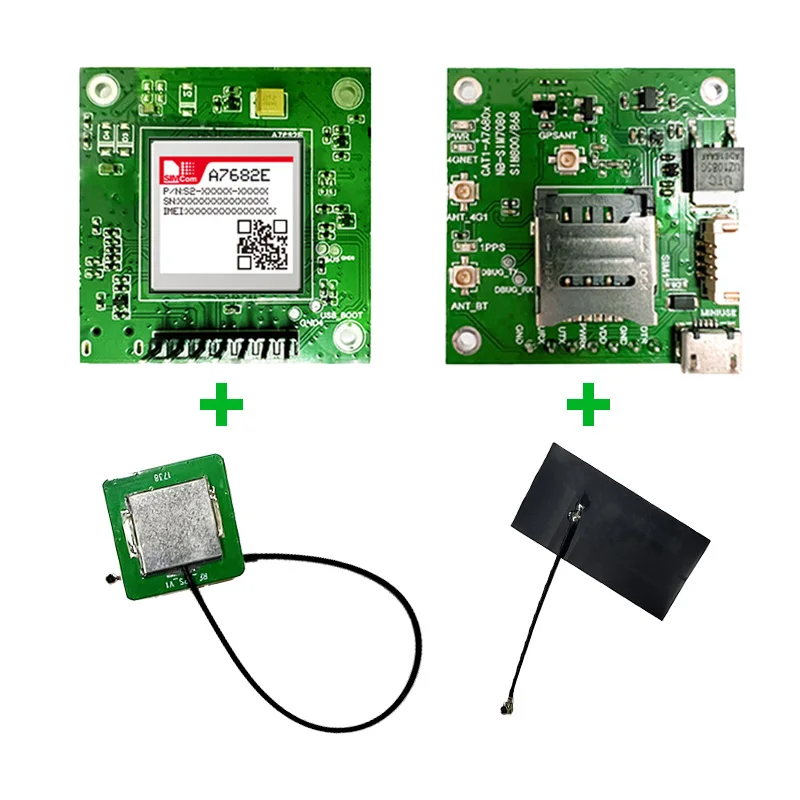 Lte cat1コアボード、a7682、a7682e、1個