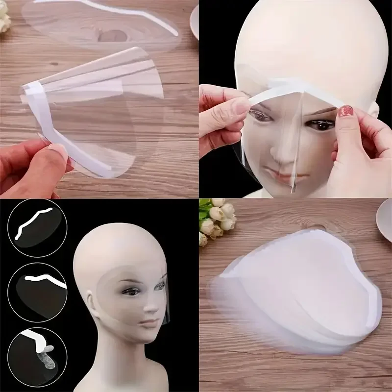 100 Pcs Clear Shower Eye Shield Protectors