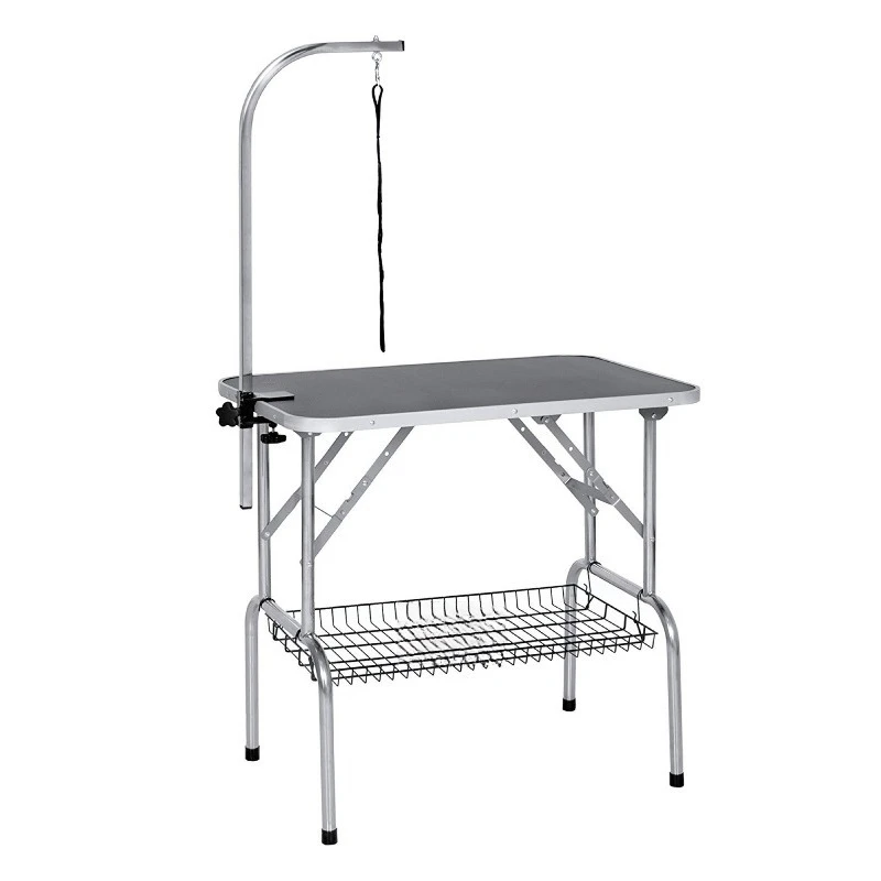 Stainless steel pet beauty table foldable beauty table non-slip desktop