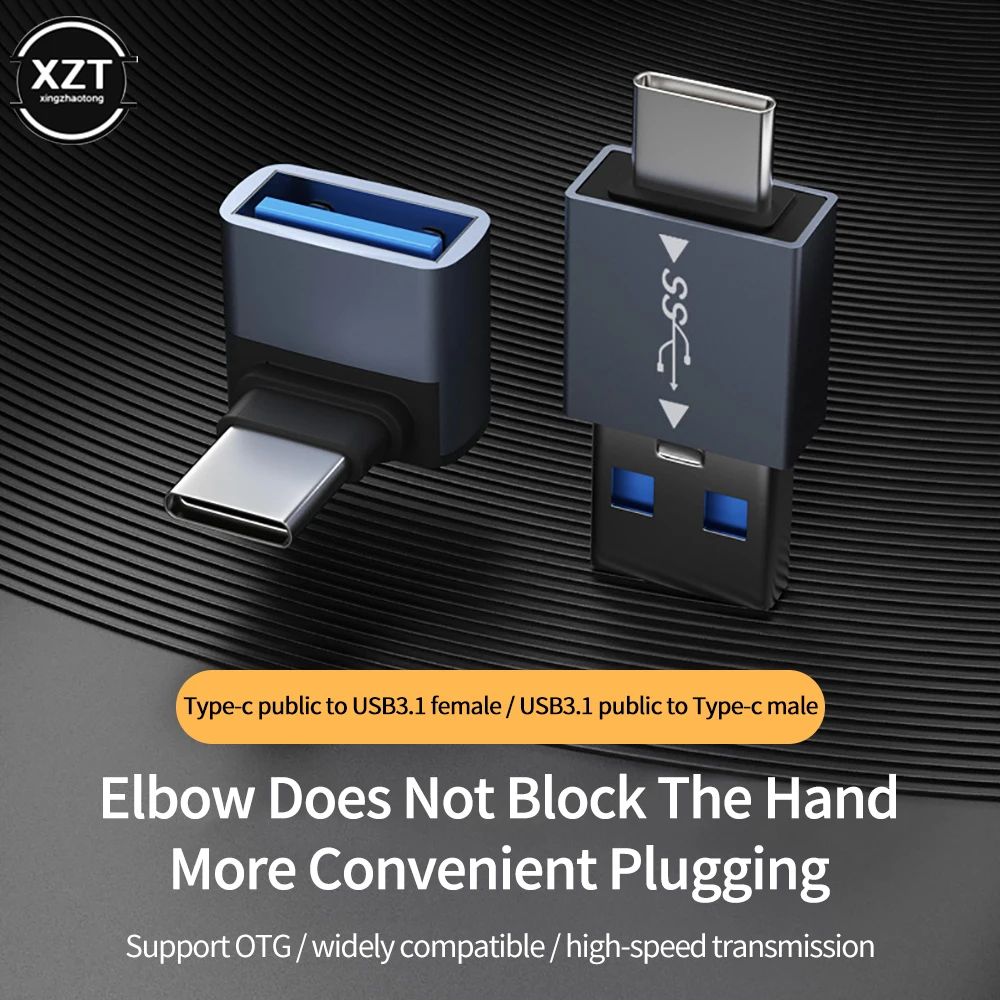 Tipo C Macho para USB A Fêmea/Tipo C Macho para USB A Masculino OTG Data Sync Converter Adapter para Celular Tablet Laptop