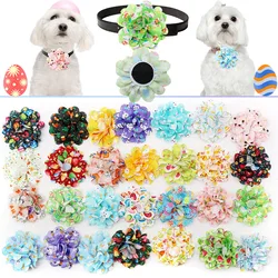 New 50PC Dog Bow Tie Neckties For Easter Remove Small Dog Cat Bowties For Collar Pets Dogs Bows For Dog Hair Accessories