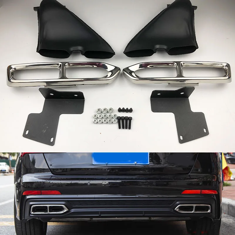 

High-quality ABS modified exhaust tail pipe Fit for Audi A6 C8 2018+ high quality exhaust easy installation