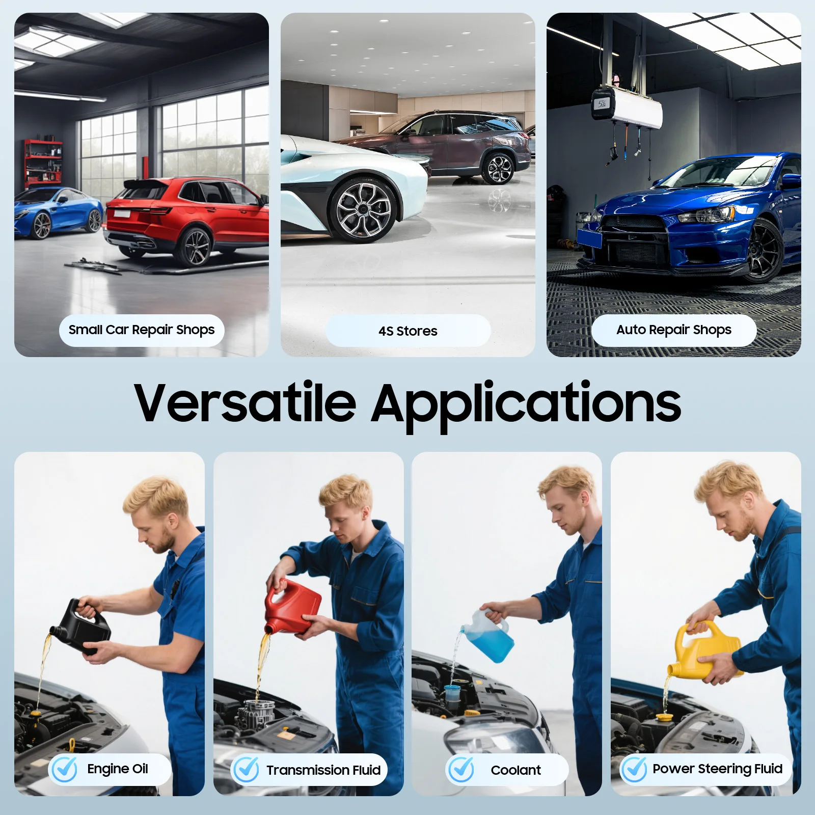 Ölextraktionspumpe, manueller Vakuum, 7 l, mit 4 Schläuchen, zum Ersetzen oder Fangen von Öl-/Bremsflüssigkeits- und Frostschutzmittel-Flüssigkeitsabsaugpumpe – Detail 10
