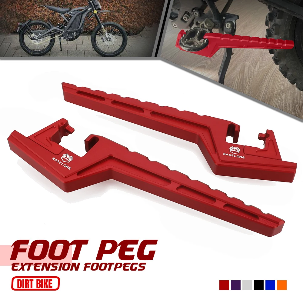 

For Honda CRF450 R RWE RX X RL L CRF250 RX R Passenger Foot Peg Extensions Extended Footpegs Motocross Bike Off-Road Accessories