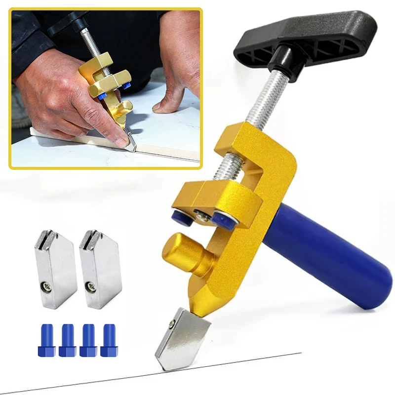 

Creamily 2-In-1 Glass Ceramic Tile Cutter With Knife Wheel Diamond Roller Cutter Cutting Machine Opener Breaker Cutting Tool Set