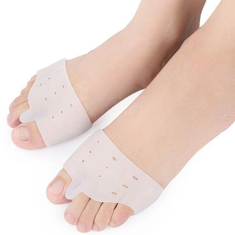 

100Pcs=50Pairs Forefoot Pad Toe Separator Cushion Silicone Pain Relief Shoes Insoles Hallux Valgus Corrector Gel Pads Foot Care