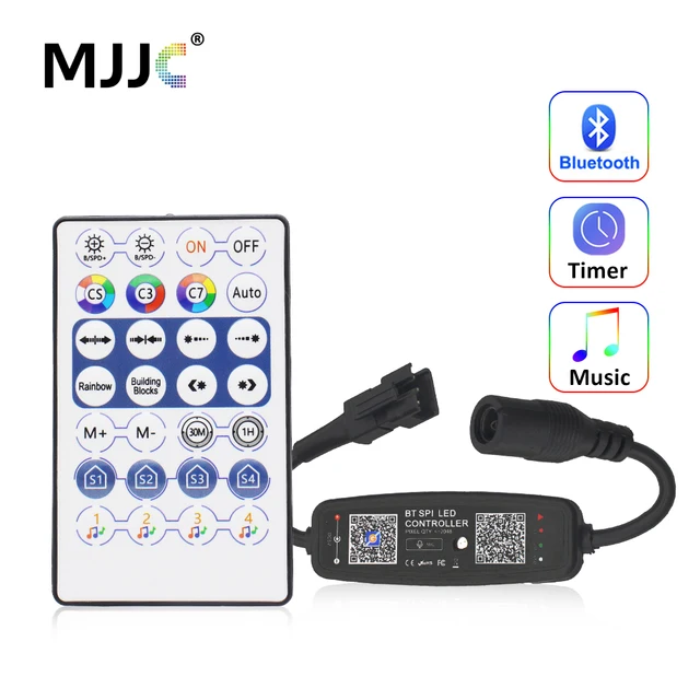 5V RGBIC WS2812B Kontroler LED USB 12V 24V DC Bluetooth 28 klawiszy Kontroler muzyki dla SK6812 WS2811 WS2812 LED Pixel Light Strip