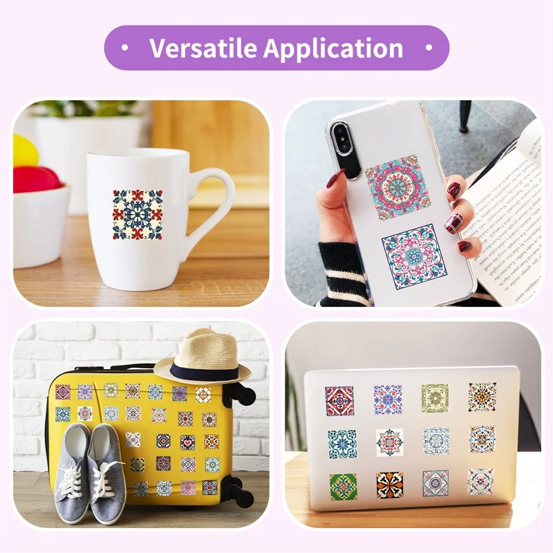 10/30/50PCS Kawaii Unique Patterns Sticky PVC Sticker Aesthetic DIY Children's Decoration Scrapbooking Supplies Hand Accounting