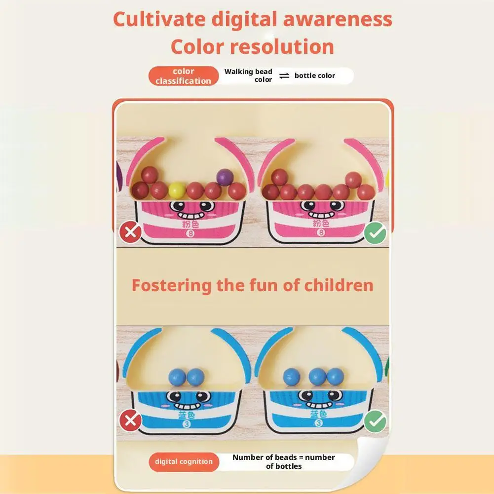 Labyrinthe magnétique, boule de couleur roulante, jouets, pensée logique spatiale, jeu d'entraînement à l'intelligence et à la Concentration pour enfants, éducation