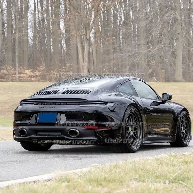 For Porsche Carrera 992 Carbon Glossy Black Rear Trunk Lid Car Spoiler Wings Tuning Exterior Accessories 2018 2019 2020 2021