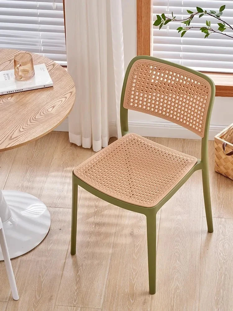 

Nordic Minimalist Design Plastic Dining Chairs Bedroom Kitchen Dresser Chairs Sillas De Comedor Dining Room Furniture HYDC