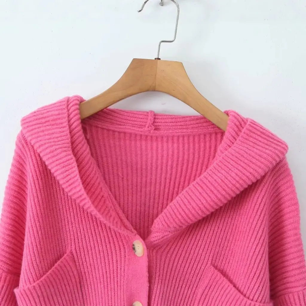 

Zr Women's Hooded Cardigan Sweater Casual Fashion Easy Match Lazy Style Winter Wear