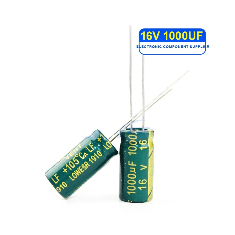 10PCS/20PCS 16V 100UF 16 v100uf kondensator 100UF 16V 8x16mm wysokiej 100UF 16V 10x17mm niski ESR aluminiowy kondensator elektrolityczny