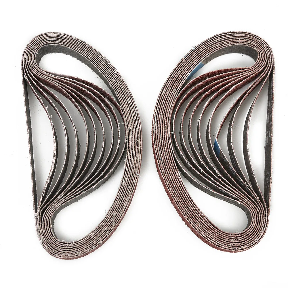 60pcs Sanding Belts 13x457 mm, Assorted Grits 40 240, and Long lasting, Perfect for Power Files 60pcs Sanding Belts