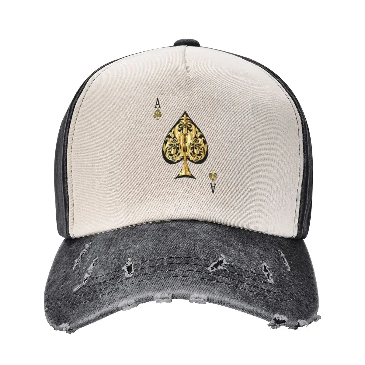 

Ace Of Spades Baseball Cap Funny hats Military Cap Man Big Size Hat |-F-| Men Golf Wear Women's