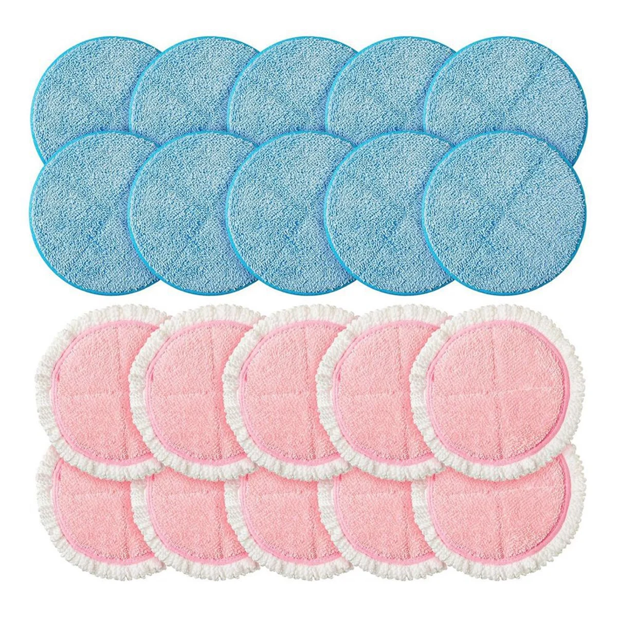 20 Pack Electric Mop Pads Spin Replacement 7.28 Inch Round Mop Pads for Floor Cleaning Spin Replacement Mop Pads