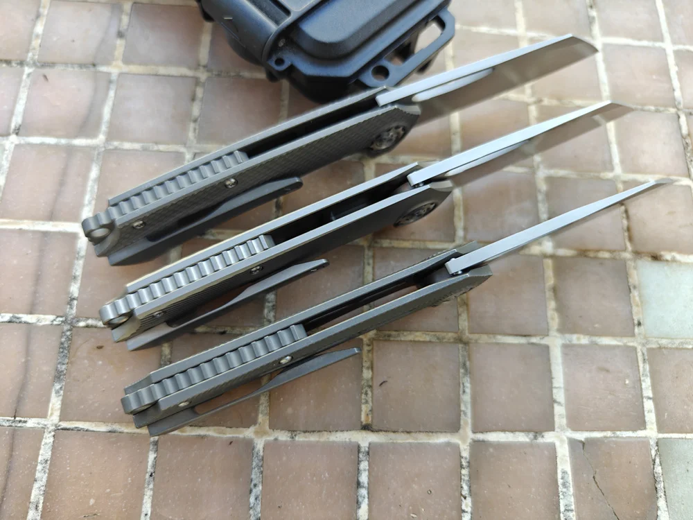 Новый нейтрализатор JUFULE, титановая ручка, керамический карманный подшипник, инструмент EDC, кухонная утварь, охота, кемпинг, 154 см, уличный складной нож