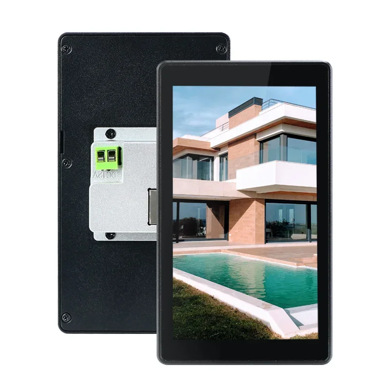 New 5.5 inch In wall Smart home controller dual touch screen Tuya zigbee Switch