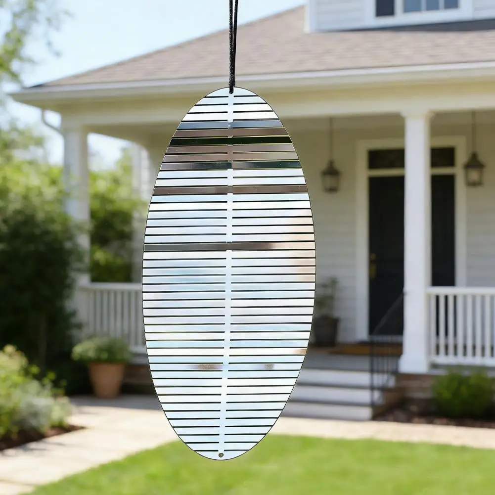 Stainless Steel Wind Spinner Easy Assemble Wind Spinner Stainless Steel Spiral Wind Spinner with Hook 3d Reflective Hanging