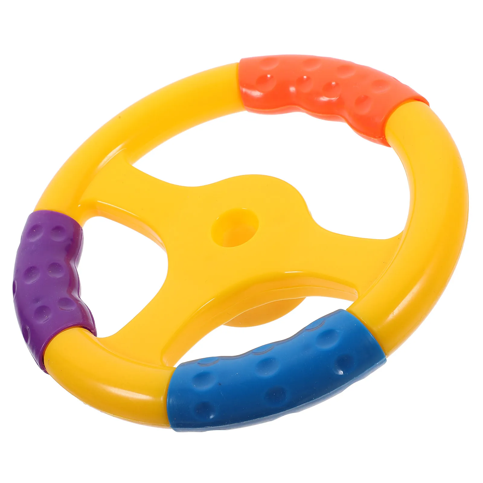 

Car Steering Wheel Simulated Driving Plastic Small Steering Wheel for Kids Swing Bumper Playground Play Accessory Bright Color