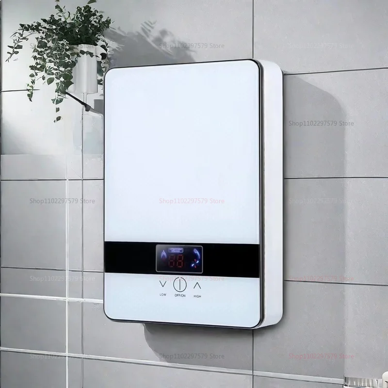 سخان مياه كهربائي فوري محمول، مناسب للاستخدام المنزلي، تسخين سريع، المطبخ والحمام، مقاوم للماء