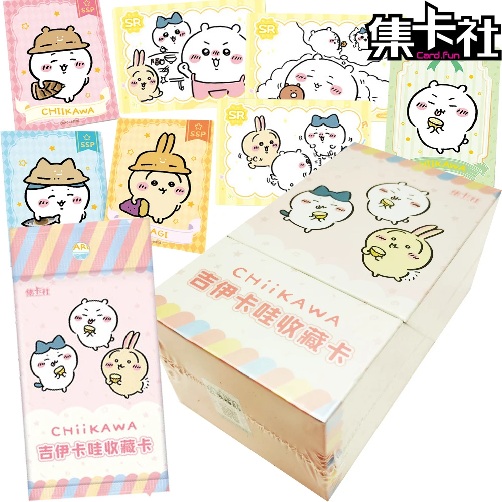 

Card.fun Original Chiikawa Collection Cards Cute Cartoon Animation Protagonist Rare Fun Joyful Swinging Dance Cards Kids Gifts